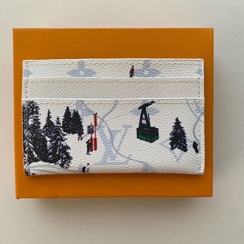 Louis Vuitton White Ski Card Holder